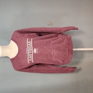 Vintage Y2K Las Vegas Nevada Kangroo Pocket Oversized Scoopneck sweatshirt